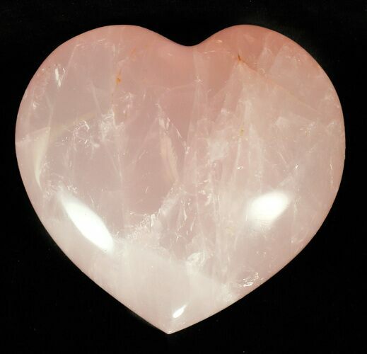 Polished Rose Quartz Heart - Madagascar #59102